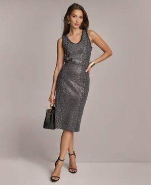 Donna Karan Sequin Sweater Tank & Pencil Skirt