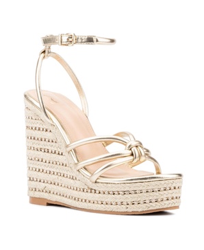 Electra Women's Rhinestone Embedded Wedge Sandals