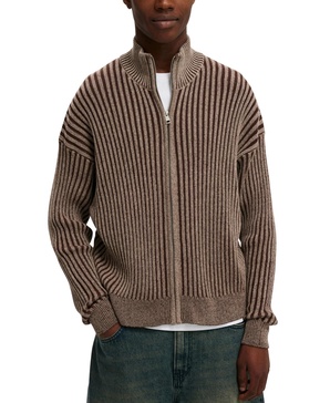 Men's Zip Through Knit Sweater