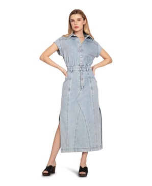 Women's Sundown Denim Midi Shirt Dress