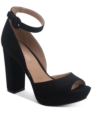 Women's Reeta Peep Toe Block Heel Platform Sandals, Created for Macy's