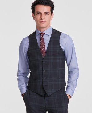 Men's Slim-Fit Wool Blend Suit Vest, Created for Macy's