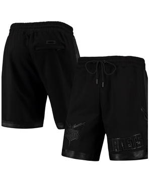 Men's Charlotte Hornets Triple Black Gloss Shorts