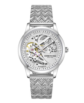 Women's Automatic Silver-Tone Stainless Steel Mesh Bracelet Watch 36mm