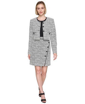 Women's Tweed Cropped Jacket 