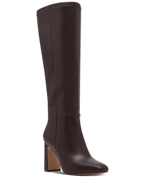 Wisee Block-Heel Knee-High Dress Boots