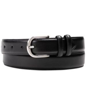 Men's Feather-Edge Double Loop Dress Belt, Created for Macy's 