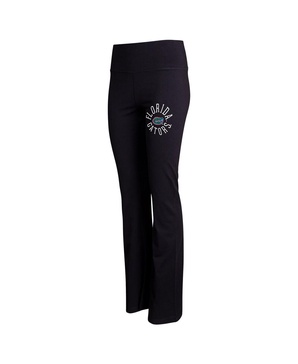 Women's Black Florida Gators Enclave Tri-Blend Flared Leggings