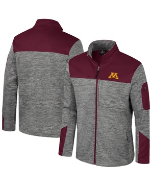 Men's Gray/Maroon Minnesota Golden Gophers Guard Full-Zip Jacket