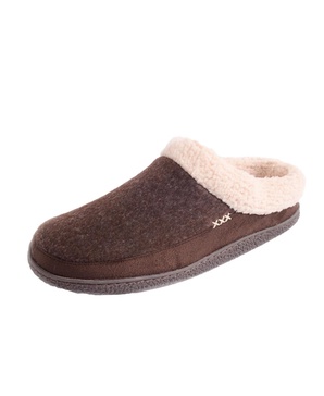 Mens Memory Foam Clog Slippers Fleece Fuzzy Slip On House Shoes