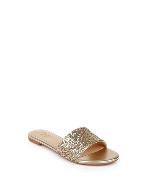 Women's Dillian Chunky Glitter Slide Evening Sandals