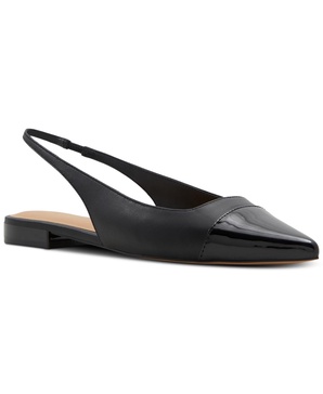 Women's Fleure Cap-Toe Pointed-Toe Slingback Flats