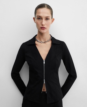 Women's Zipper Fitted Jacket