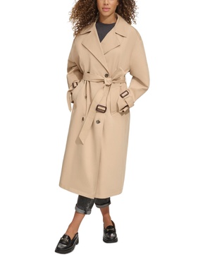 Women's Classic Relaxed Fit Belted Trench Coat