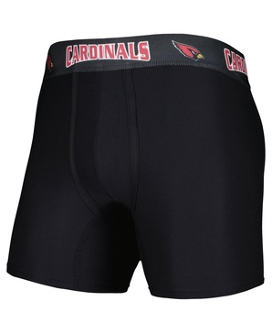 Men's Black, Cardinal Arizona Cardinals 2-Pack Boxer Briefs Set