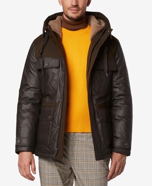 Men's Harrigan Resin & Faux Wool Combo Parka