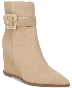 Women's Weslie Buckled Wedge Booties