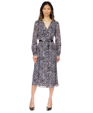 Women's Animal-Print Kate Belted Dress