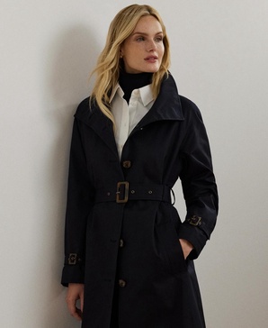 Women's Double-Breasted Belted Trench Coat