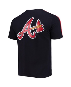 Men's Navy, Red Atlanta Braves Taping T-shirt