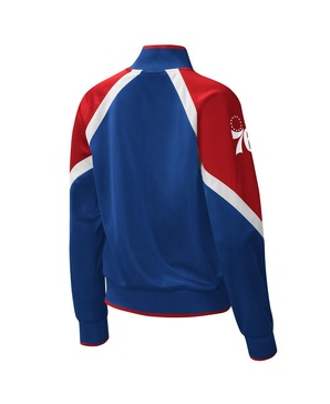 Women's Royal Philadelphia 76ers Slam Dunk Raglan Full-Zip Track Jacket