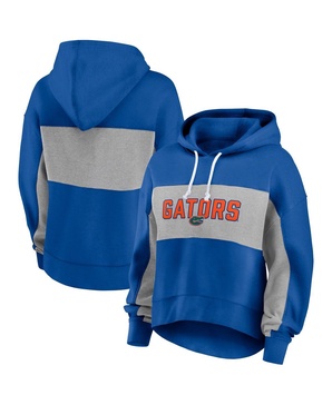 Women's Royal Florida Gators Filled Stat Sheet Pullover Hoodie