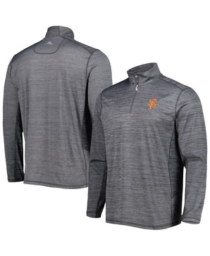 Men's Gray San Francisco Giants Delray IslandZone Half-Zip Top