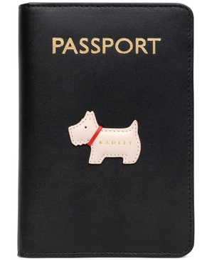 Women's Heritage Dog Outline Leather Passport Cover