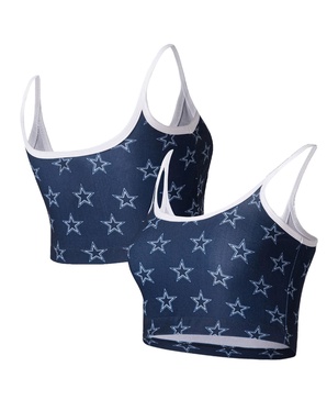 Women's Navy Dallas Cowboys Gauge Lounge Bralette