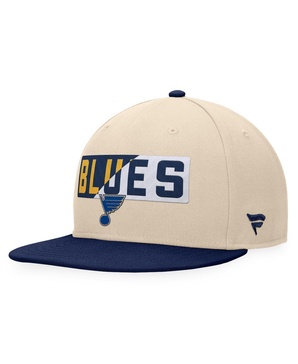 Men's Cream/Navy St. Louis Blues Goalaso Snapback Hat