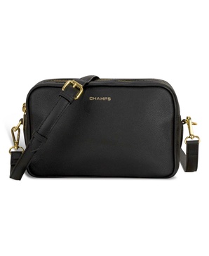 Leather Double-Zip Shoulder Bag