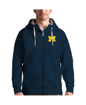 Men's Navy Michigan Wolverines Victory Full-Zip Hoodie