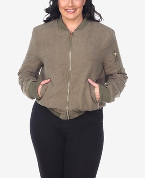 Plus Size Bomber Jacket