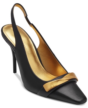 Women's Sayer Leather Square Toe Slingback Pumps