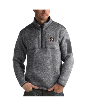 Men's Charcoal Florida State Seminoles Fortune Half-Zip Sweatshirt