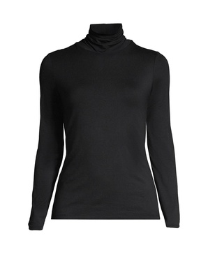 Women's Lightweight Jersey Skimming Long Sleeve Turtleneck