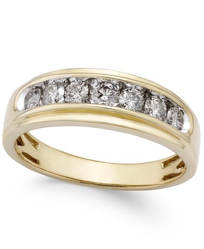 Men's Diamond Band (3/4 ct. t.w.) in 10k Gold