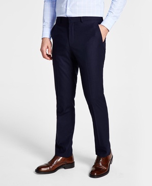 Men's Techni-Cole Suit Separate Slim-Fit Pants