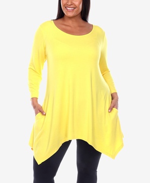 Plus Size Makayla Scoop Neck Tunic Top