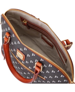 Women's Pittsburgh Pirates Signature Domed Zip Satchel Purse