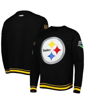 Men's Black Pittsburgh Steelers Super Bowl XLIII Mash Up Pullover Sweatshirt