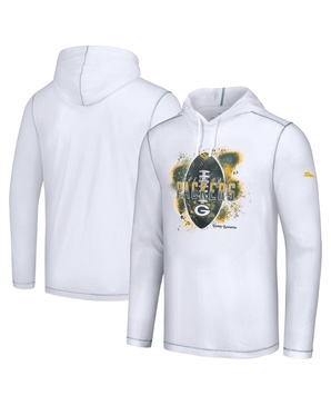 Men's White Green Bay Packers Graffiti Touchdown Pullover Hoodie