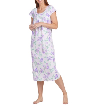 Women's Floral Short-Sleeve Nightgown