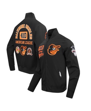 Men's Black Baltimore Orioles Area Code Twill Full-Zip Jacket