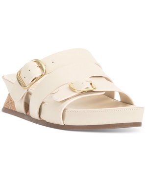 Freoda Double Buckle Platform Slide Sandals