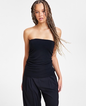 Women's Strapless Knit Crepe Top, Exclusively at Macy's