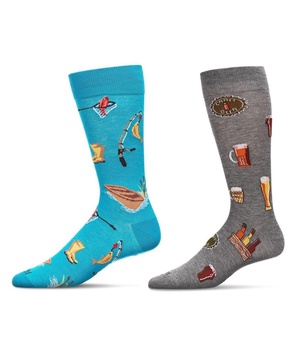 Men's Crew Sports Assortment Socks, Pair of 2