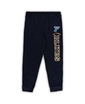 Men's Navy St. Louis Blues Big and Tall Pullover Hoodie and Joggers Sleep Set