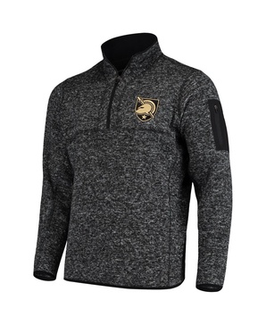 Men's Black Army Black Knights Fortune Half-Zip Sweatshirt