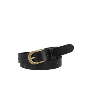 Women's 20mm Beaded Leather Belt